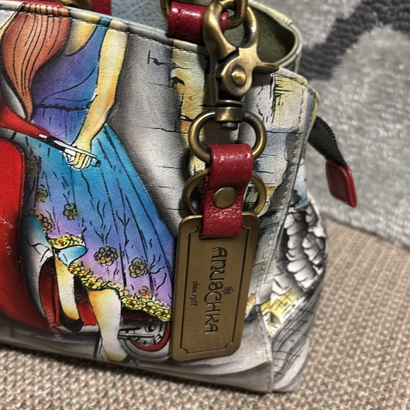 Anuschka hand painted handbag 10 x 7 x 4 - Picture 5 of 10